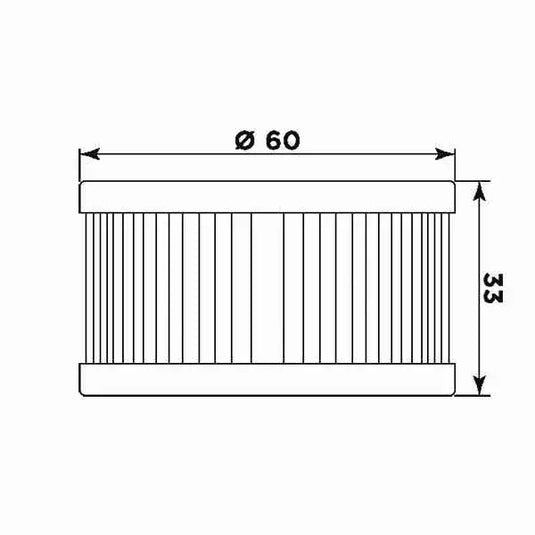 Filtro olio Meiwa S3004 per Betamotor e Suzuki