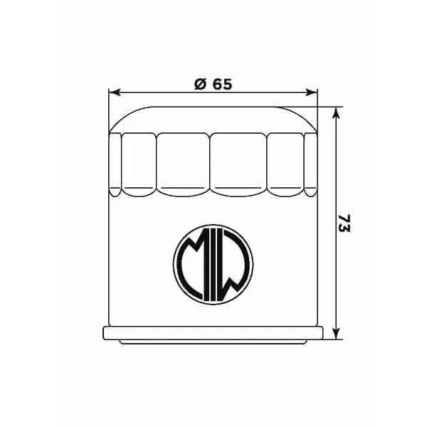 Carica immagine in Galleria Viewer, Cartuccia Filtro Olio Meiwa H1013
