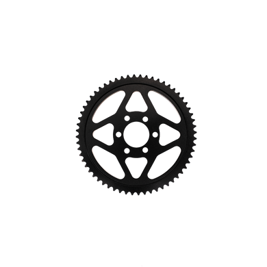 CORONA MINIMOTO POLINI+DM Z68 ERG NERO — 68T · Ergal · Acciaio naturale