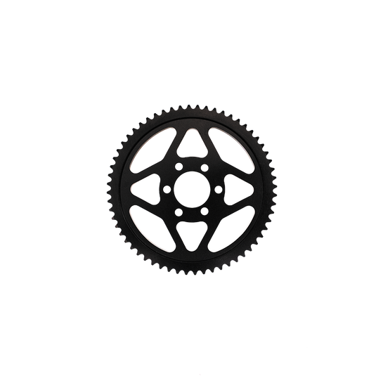 CORONA MINIMOTO POLINI+DM Z68 ERG NERO — 68T · Ergal · Acciaio naturale