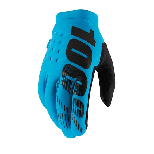 Guanti moto 100% Brisker Turchese