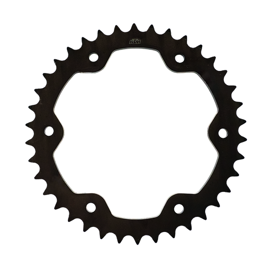 CORONA Z38 C45 KTM +TEMP C.525 — 38T · Acciaio C45 Temperato · Acciaio naturale