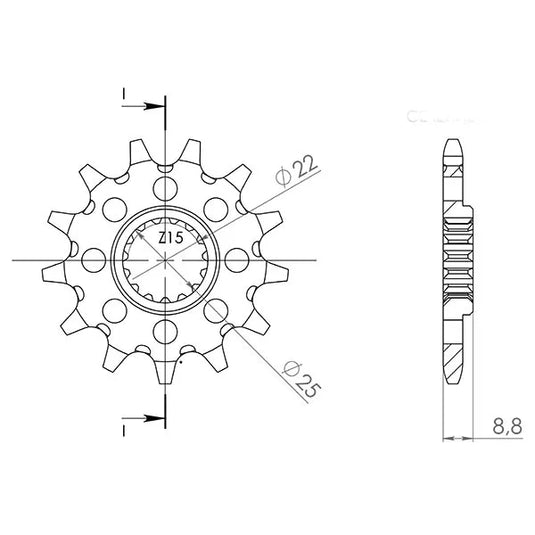 Kit Trasmissione DID 520VX3 14-52-118 per KTM/Husqvarna/Gas Gas