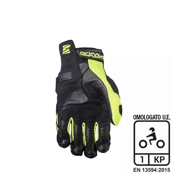 Carica immagine in Galleria Viewer, Guanti moto Five SF3 Nero/Giallo Fluo
