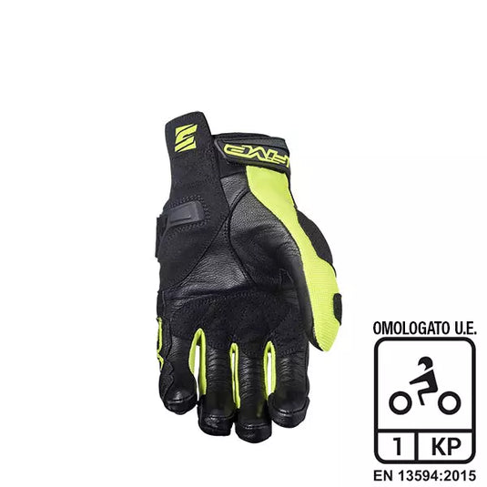 Guanti moto Five SF3 Nero/Giallo Fluo
