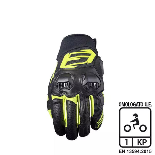 Guanti moto Five SF3 Nero/Giallo Fluo