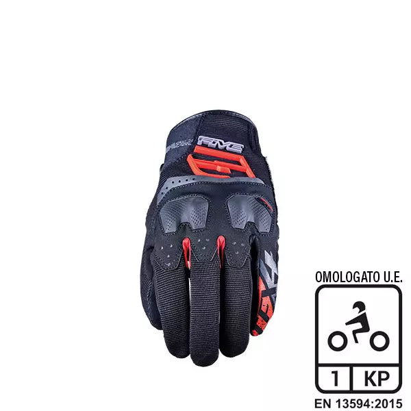 Carica immagine in Galleria Viewer, Guanti moto Five TFX4 Rosso/Nero
