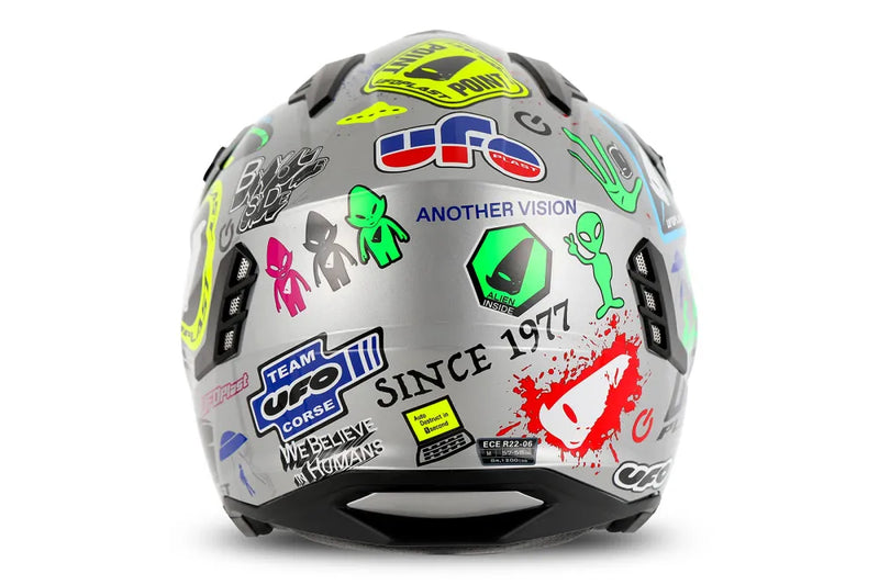 Carica immagine in Galleria Viewer, Casco Moto Jet Ufo Sheratan Grigio Special – Omologato ECE 22.06
