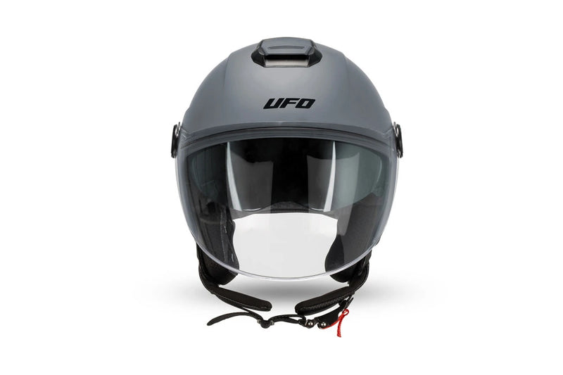 Carica immagine in Galleria Viewer, Casco Demi Jet Nixie Grigio Omologato ECE 22.06
