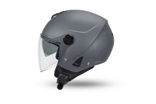 Casco Demi Jet Nixie Grigio Omologato ECE 22.06