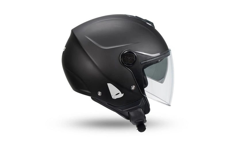 Carica immagine in Galleria Viewer, Casco Demi Jet Nixie Nero Omologato ECE 22.06
