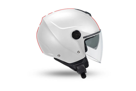 Casco Demi Jet Nixie Nero Omologato ECE 22.06