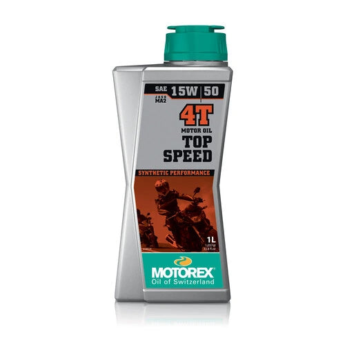 Olio motore 4T sintetico 15W50 – Motorex Top Speed 4T JASO MA2