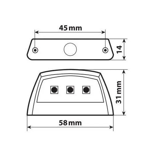 Carica immagine in Galleria Viewer, Luce Targa Moto LED E-ion 3 LED SMD 12V
