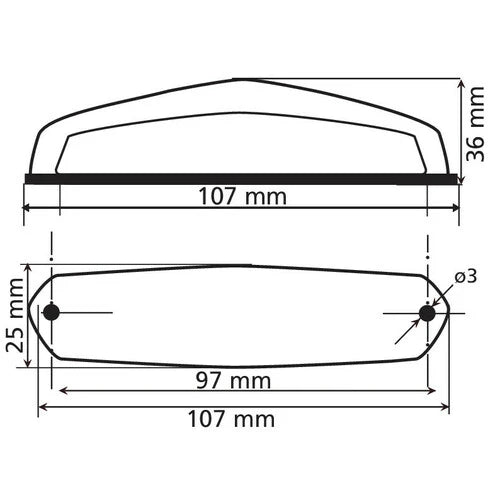 Carica immagine in Galleria Viewer, Fanale Posteriore Moto LED Hirox 12V
