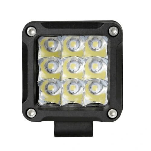 Carica immagine in Galleria Viewer, Faro Ausiliario Moto WL-18 9 LED 12/24V Bianco Impermeabile IP67

