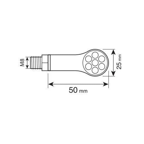 Carica immagine in Galleria Viewer, Frecce Posteriori Moto LED Magnifier Rear 12V
