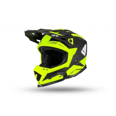 Casco UFO ECHUS MOTOCROSS HELMET NEON YELLOW/BLACK MATT HE13100DK