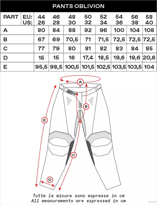 Pantaloni UFO Plast OBLIVION Rosso e Blu