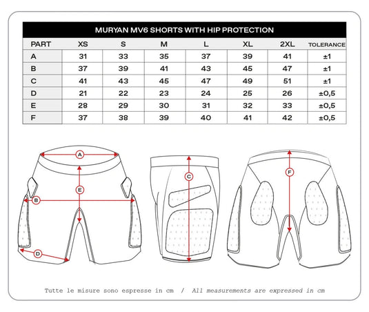 Shorts protettivi Muryan MV6