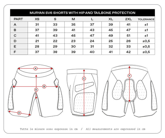 Pantaloncini protettivi Muryan SV6
