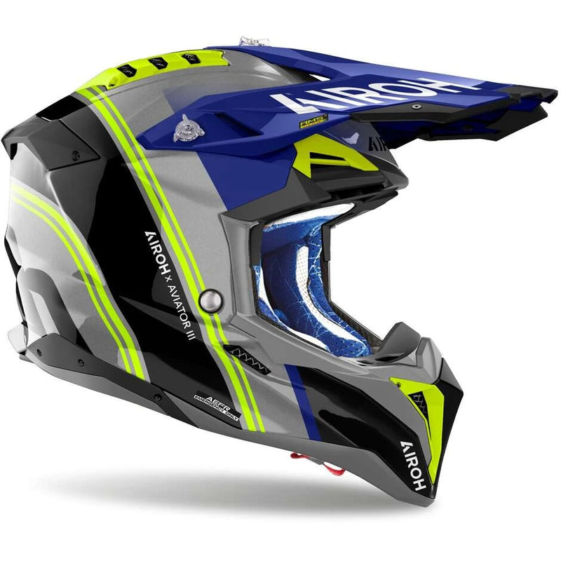 Carica immagine in Galleria Viewer, Casco Moto Cross Enduro Airoh AVIATOR 3 HIMA
