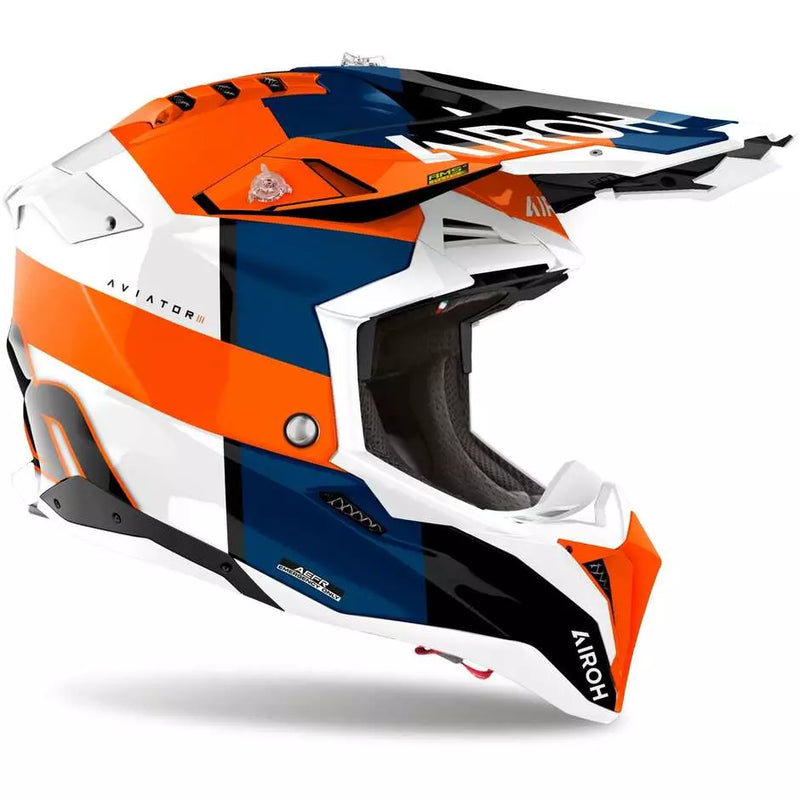 Carica immagine in Galleria Viewer, Casco Moto Cross Enduro Airoh AVIATOR 3 MONARCH

