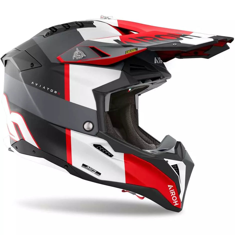 Carica immagine in Galleria Viewer, Casco Moto Cross Enduro Airoh AVIATOR 3 MONARCH
