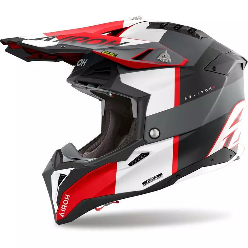 Carica immagine in Galleria Viewer, Casco Moto Cross Enduro Airoh AVIATOR 3 MONARCH
