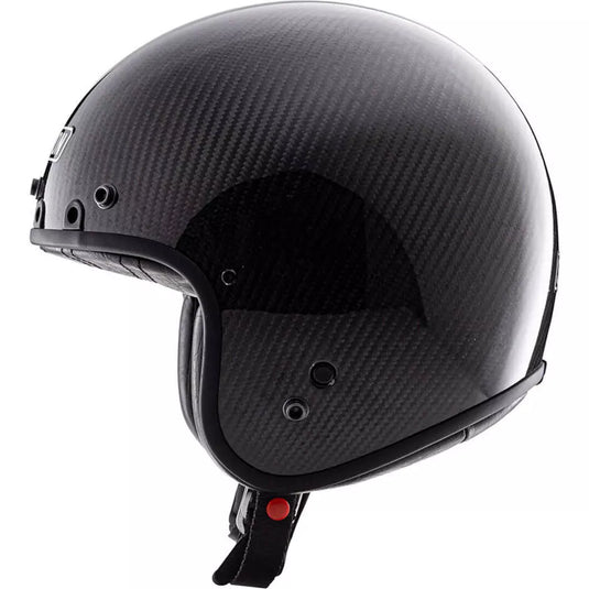 Casco Moto Jet Simpson CHOPPER MC Carbonio Logo Simpson