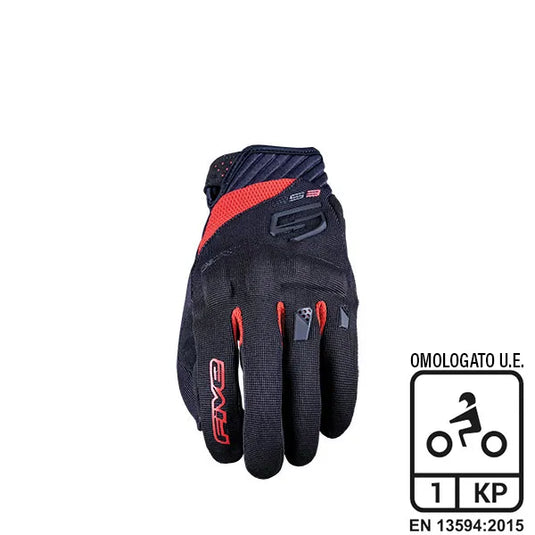 Guanti FIVE RS3 EVO Black/Red