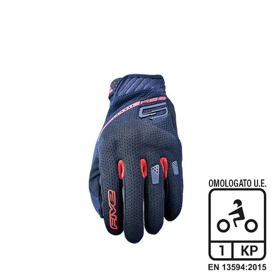 Guanti FIVE RS3 EVO Airflow Black/Red