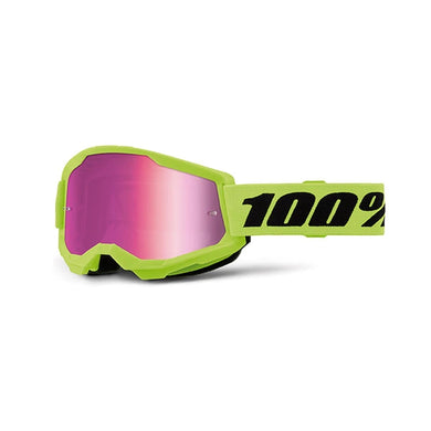 MASCHERA 100% STRATA 2 Neon Yellow